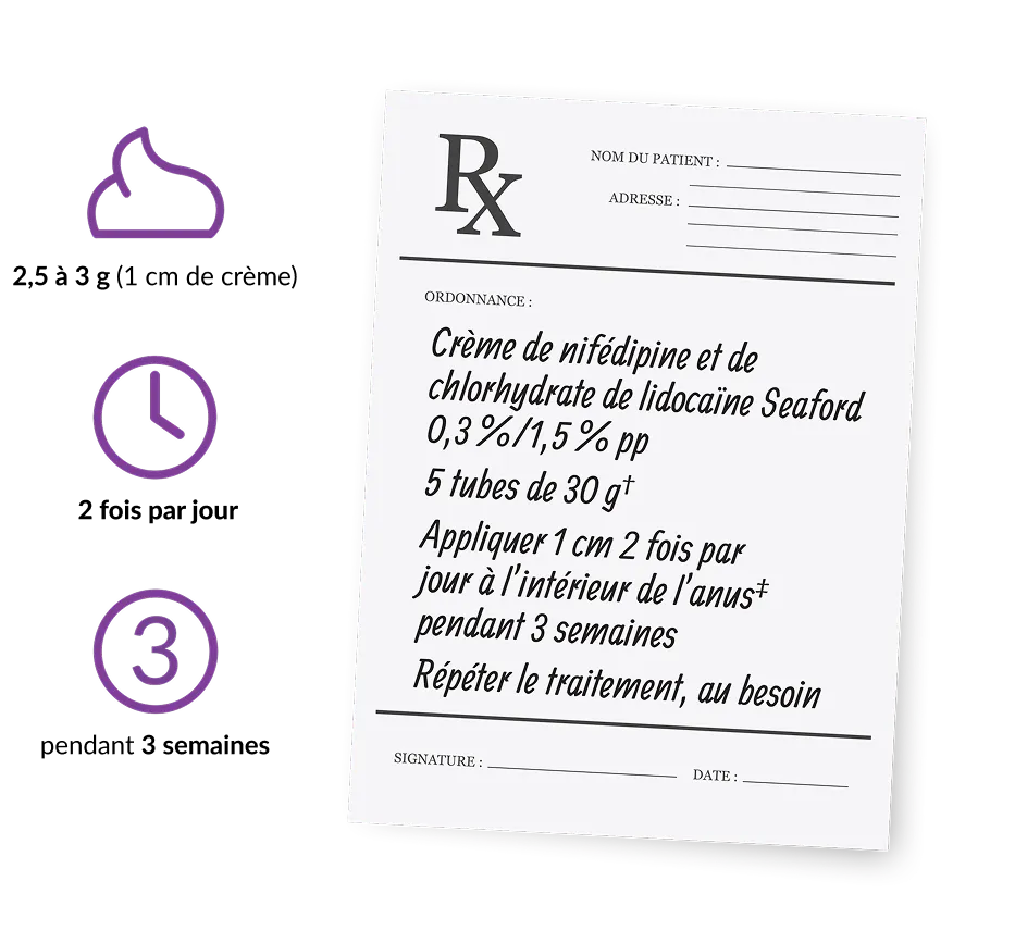 prescription pad with prescription information for Seaford AF cream